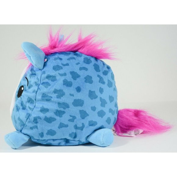Pikmi Pops Pony Horse 10" Plush  Blue Pink Moose Squishable Stuffed Animal Spots - Picture 2 of 7